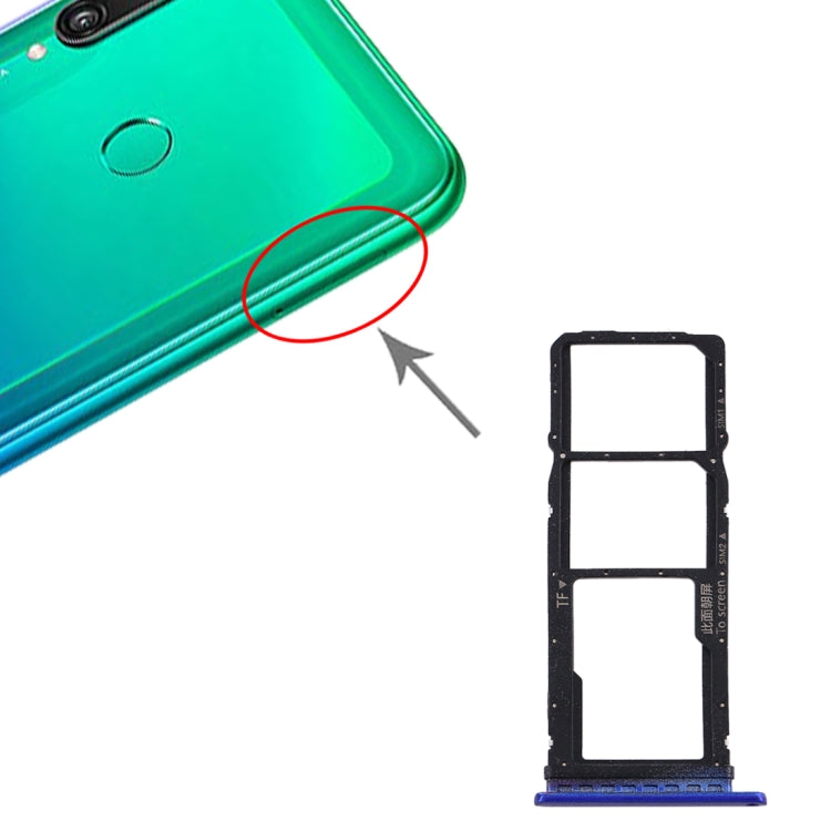 Tiroir pour carte SIM + Tiroir pour carte SIM + Tiroir pour carte Micro SD pour Huawei Y7p, Pour Huawei Y7p