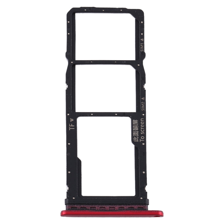SIM Card Tray + SIM Card Tray + Micro SD Card Tray for Huawei Y7p, For Huawei Y7p
