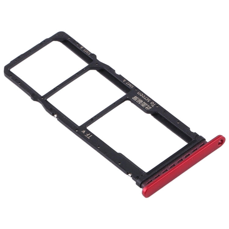 SIM Card Tray + SIM Card Tray + Micro SD Card Tray for Huawei Y7p, For Huawei Y7p