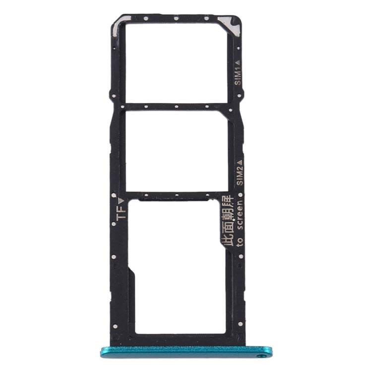 SIM Card Tray + SIM Card Tray + Micro SD Card Tray for Huawei Y6p, For Huawei Y6p