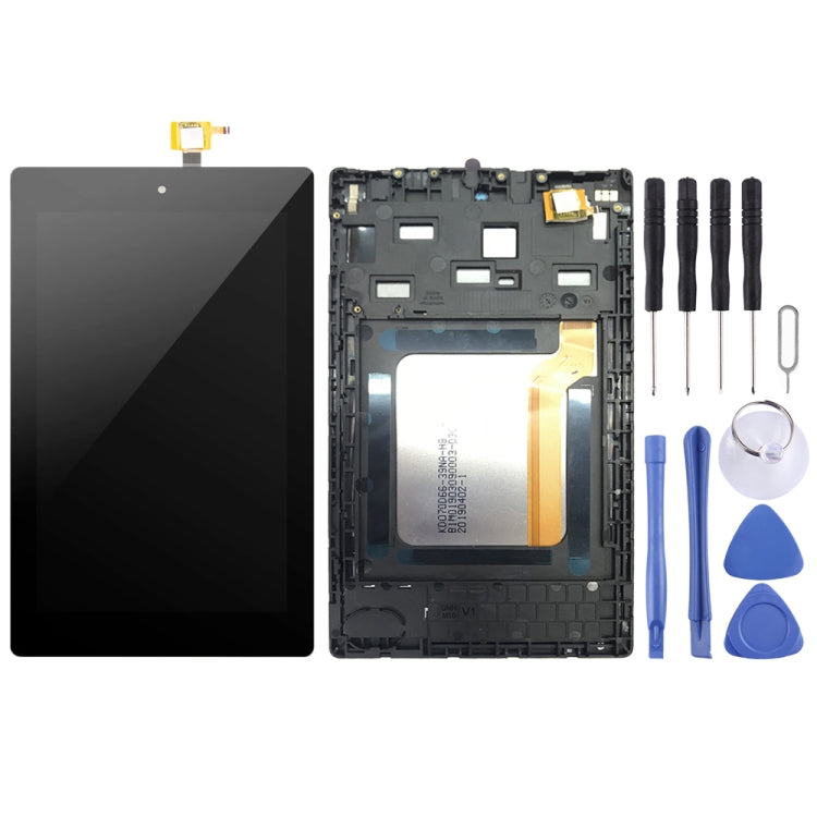 LCD Screen and Digitizer Full Assembly With Frame for Amazon Kindle Fire HD 7 2017 SR043KL, For Amazon Kindle Fire HD 7 2017