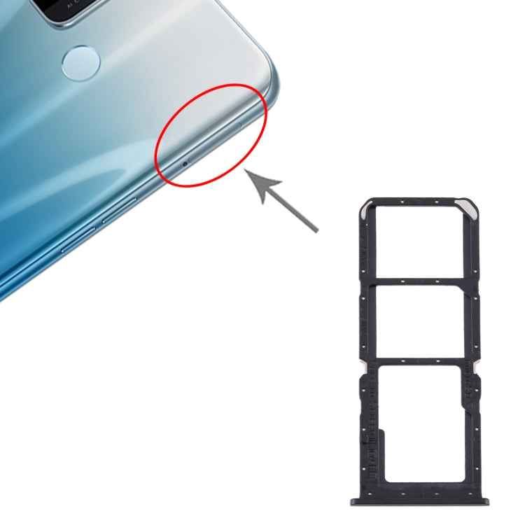For OPPO A32 / A53 4G / A33 2020 / A53s / A11s PDVM00  SIM Card Tray + SIM Card Tray + Micro SD Card Tray - BSPART