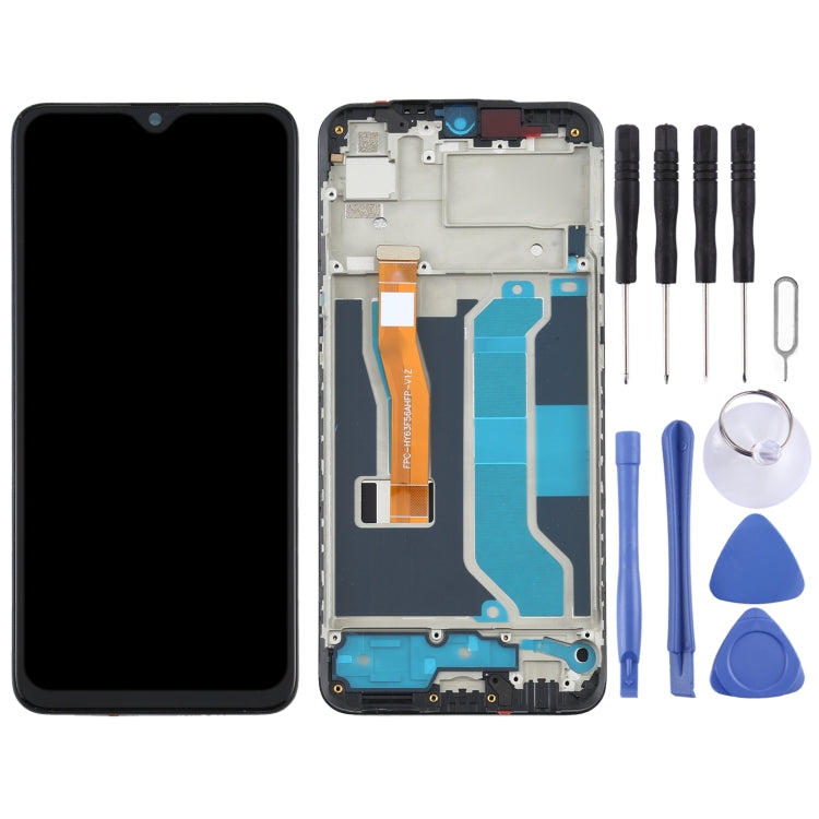 LCD Screen and Digitizer Full Assembly With Frame for OPPO Realme 3 Pro / Realme X Lite RMX1851