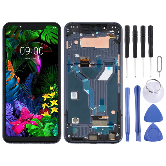 LCD Screen and Digitizer Full Assembly With Frame for LG G8s ThinQ LMG810, LM-G810, LMG810EAW, For LG G8s ThinQ