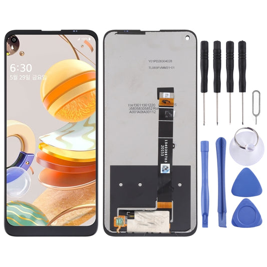 LCD Screen and Digitizer Full Assembly for LG Q61, For LG Q61
