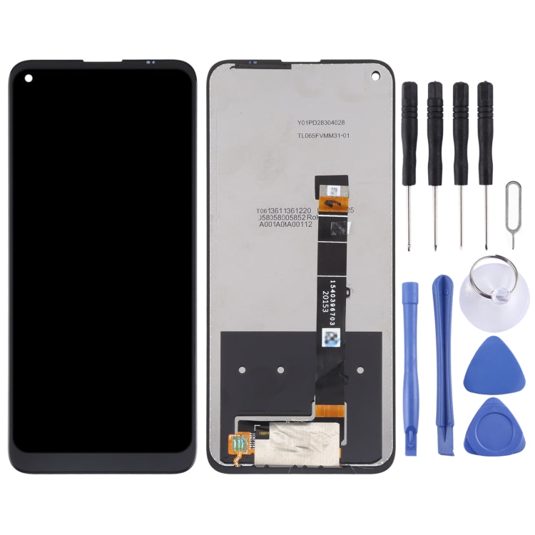 LCD Screen and Digitizer Full Assembly for LG Q61, For LG Q61