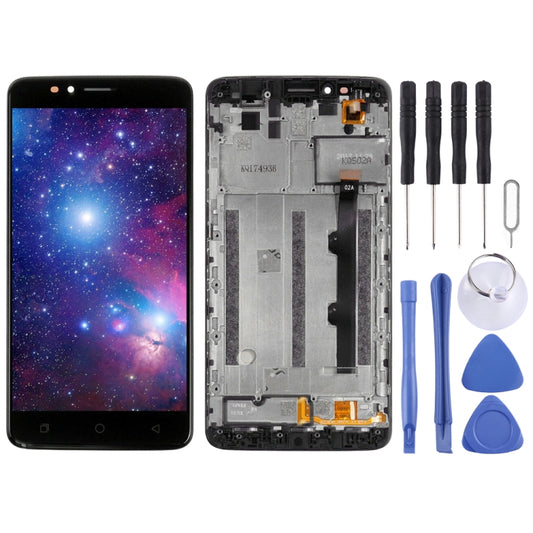 LCD Screen and Digitizer Full Assembly With Frame for T-Mobile Revvl Plus c3701a, For T-Mobile Revvl Plus(With Frame)