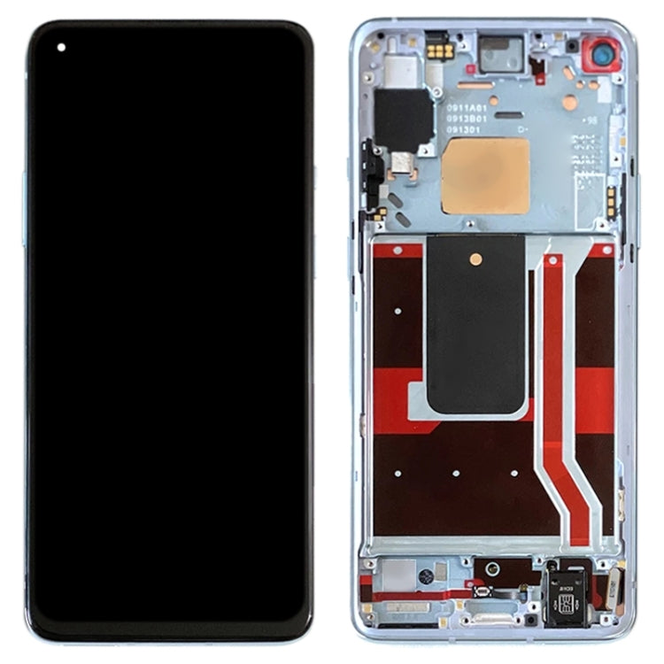 For OnePlus 8T 5G KB2001 KB2000 KB2003 AMOLED LCD Screen Digitizer Full Assembly With Frame, For OnePlus 8T 5G