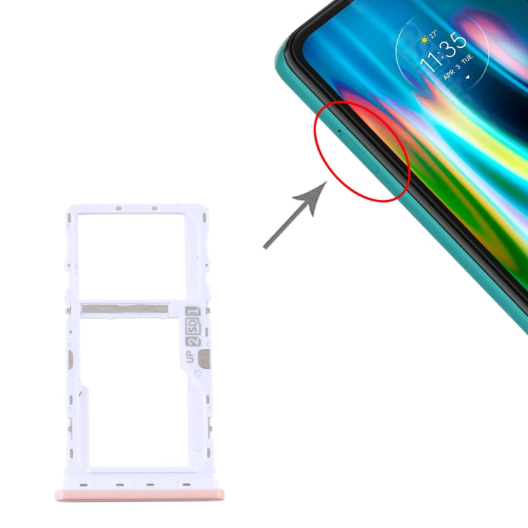 SIM Card Tray + SIM Card Tray / Micro SD Card Tray for Motorola Moto G9 Play/Moto G9 (India), For Motorola G9 Play(Pink), For Motorola Moto G9 Play (Green), For Motorola Moto G9 Play