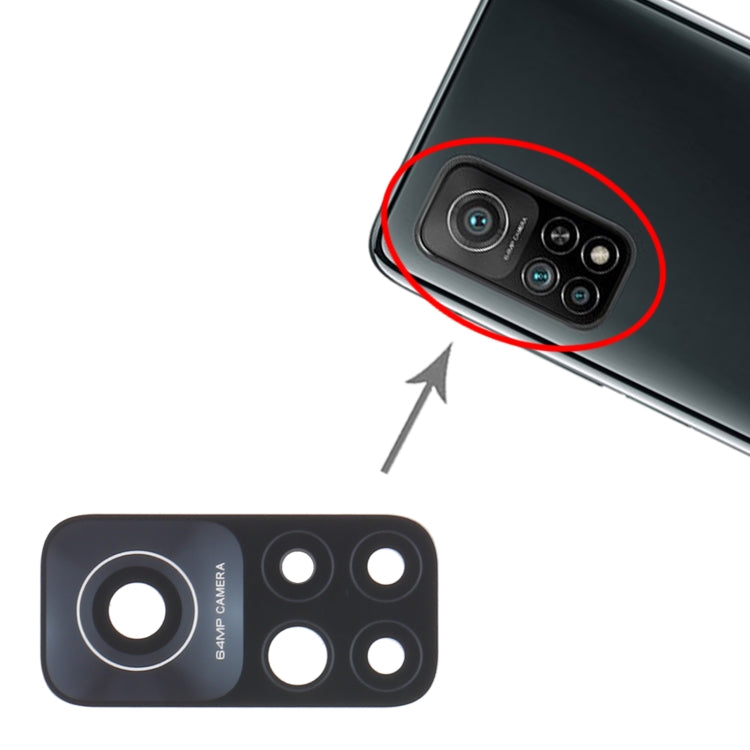 10 PCS Back Camera Lens for Xiaomi Mi 10T 5G / Redmi K30S / M2007J3SC, M2007J3SY, For Xiaomi Mi 10T 5G