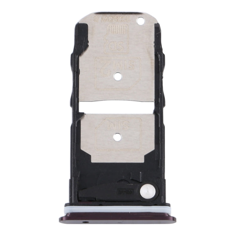 SIM Card Tray + SIM Card Tray / Micro SD Card Tray for Motorola Edge XT2063-3, For Motorola Edge
