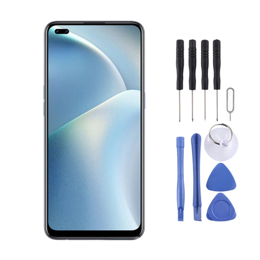 Original Super AMOLED Material LCD Screen and Digitizer Full Assembly for OPPO A93/Reno4 F CPH2121, For OPPO A93(AMOLED)