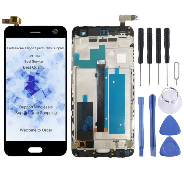 LCD Screen and Digitizer Full Assembly with Frame For ZTE Blade V8 BV0800, For ZTE Blade V8