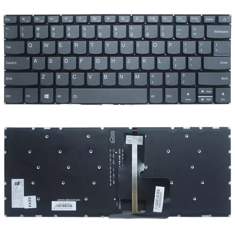 US Version Keyboard with Keyboard Backlight for Lenovo Ideapad S130-14IGM 130S-14IGM 330-14IGM 330s-14 K43C-80 E43-80 330-14ARR, For Lenovo S130-14IGM(US Version with Backlight)
