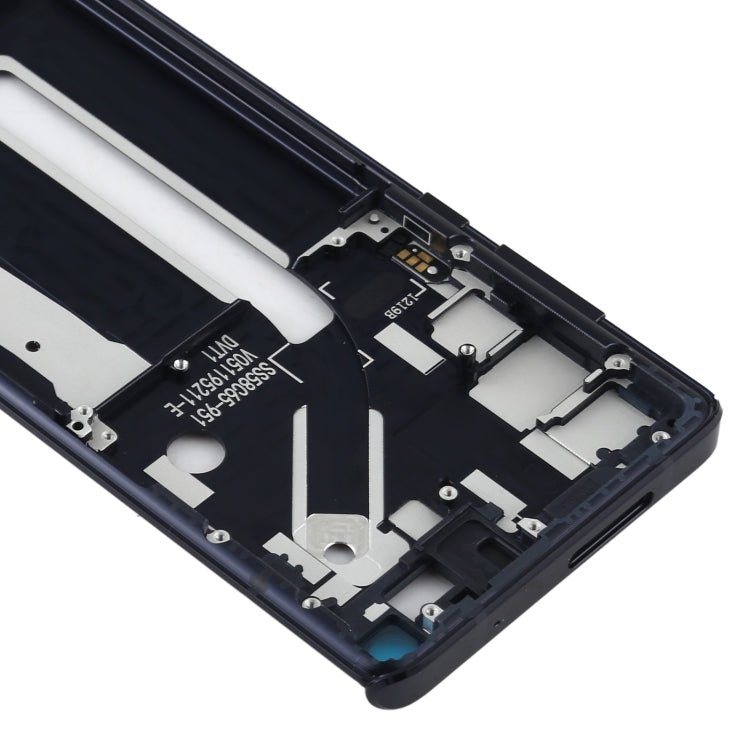 Middle Frame Bezel Plate for Motorola Edge XT2063-3, For Motorola Edge (Black)