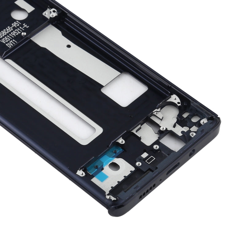 Middle Frame Bezel Plate for Motorola Edge XT2063-3, For Motorola Edge (Black)
