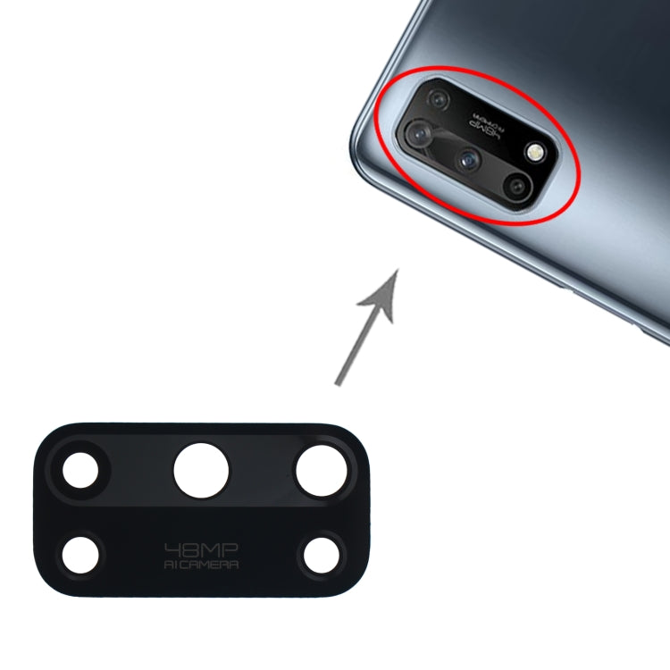 For OPPO K7x PEAM00 10pcs Back Camera Lens, For OPPO K7x