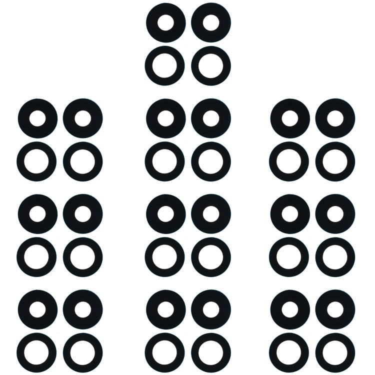 For OPPO Reno4 SE/A93 4G/OPPO Reno4 F/Reno4 Lite/F17 Pro PEAT00 PEAM00 10pcs Back Camera Lens, For OPPO Reno4 SE/A93 4G