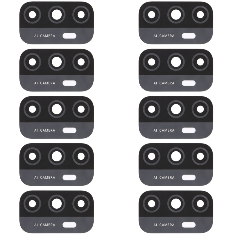 For OPPO A33 (2020) / A53s 4G / A11s / A32 / A53 (2020) CPH2127 PDVM00 10pcs Back Camera Lens, For OPPO A33 (2020) / A53s 4G / A11s / A32/A53 (2020)