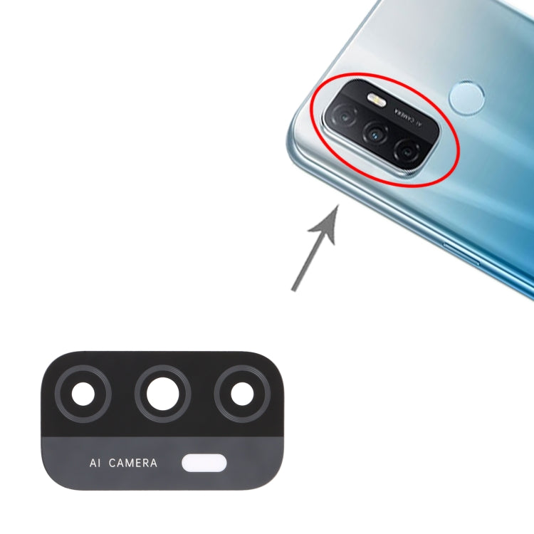 For OPPO A33 (2020) / A53s 4G / A11s / A32 / A53 (2020) CPH2127 PDVM00 10pcs Back Camera Lens, For OPPO A33 (2020) / A53s 4G / A11s / A32/A53 (2020)