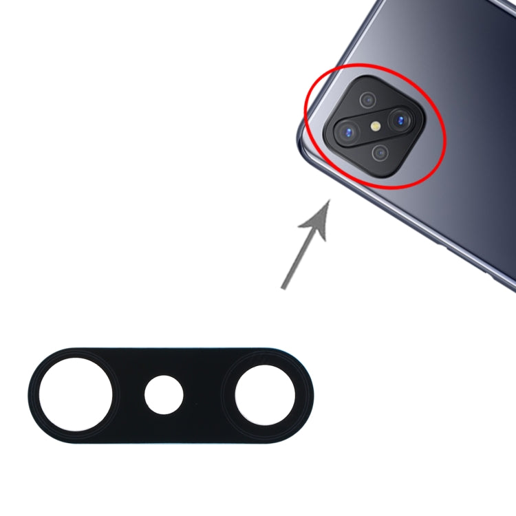 For OPPO A92s/Reno4 Z 5G PDKM00 10pcs Back Camera Lens, For OPPO A92s