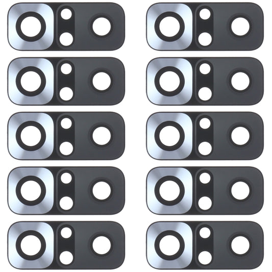 10 PCS Back Camera Lens for Xiaomi Redmi Note 10 4G M2101K7AI M2101K7AG, For Xiaomi Redmi Note 10 4G, For Xiaomi Redmi Note 10 4G(Black)