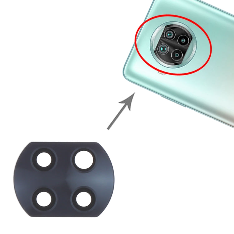 10 PCS Back Camera Lens for Xiaomi Mi 10T Lite 5G M2007J17G, For Xiaomi Mi 10T Lite 5G