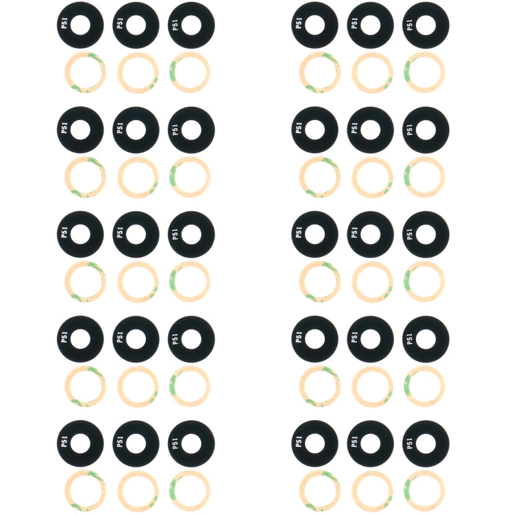 For OPPO Reno5 PEGM00 PEGT00 10pcs Back Camera Lens, For OPPO Reno5