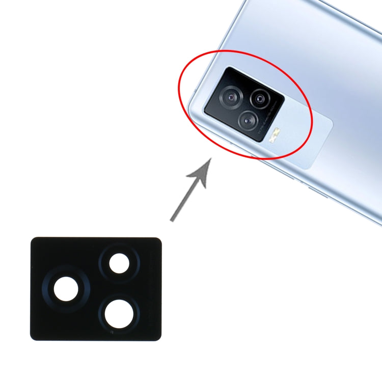 For Vivo iQOO 7 V2049A 10pcs Back Camera Lens, For Vivo iQOO 7