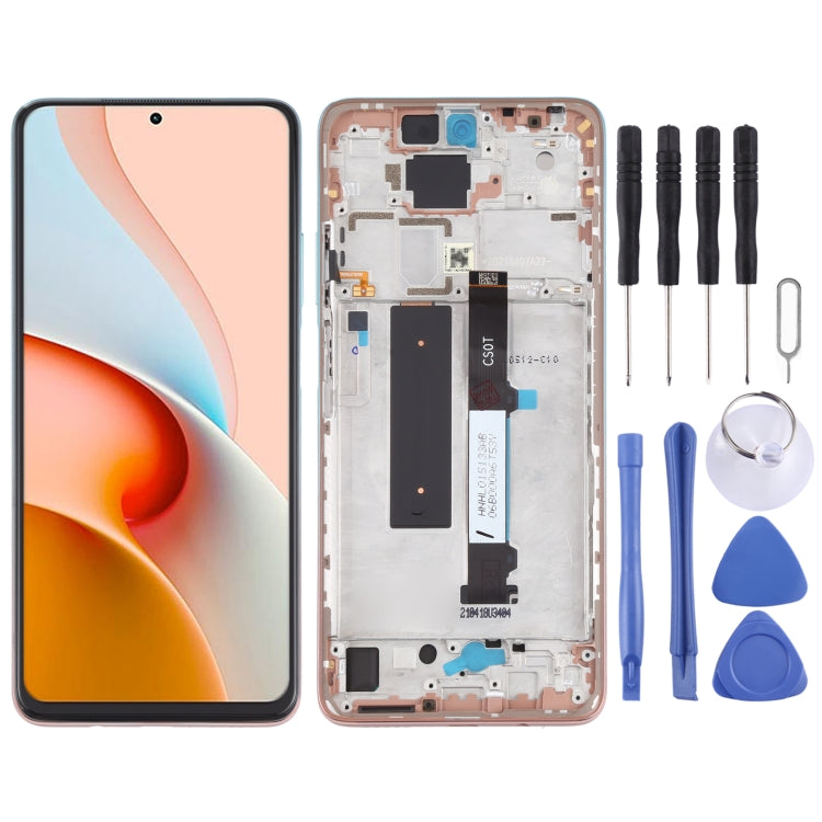 Original LCD Screen and Digitizer Full Assembly with Frame for Xiaomi Redmi Note 9 Pro 5G / Mi 10T Lite 5G M2007J17C M2007J17G, For Xiaomi Redmi Note 9 Pro 5G, For Xiaomi Redmi Note 9 Pro 5G (Original) - BSPART