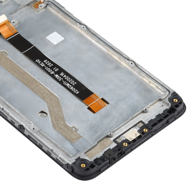 LCD Screen and Digitizer Full Assembly with Frame for Nokia C3, For Nokia C3