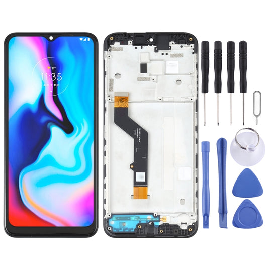 LCD Screen and Digitizer Full Assembly with Frame for Motorola Moto E7 Plus XT2081-1, For Motorola Moto E7 Plus