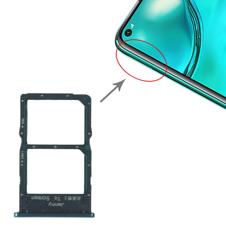 SIM Card Tray + NM Card Tray for Huawei Nova 7i, For Huawei Nova 7i