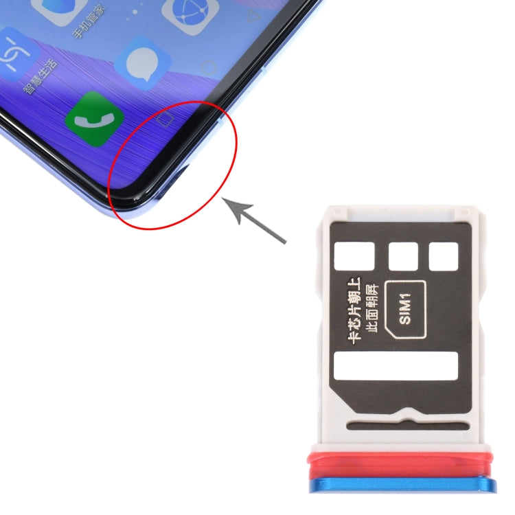 SIM Card Tray + SIM Card Tray for Huawei Nova 6, For Huawei Nova 6