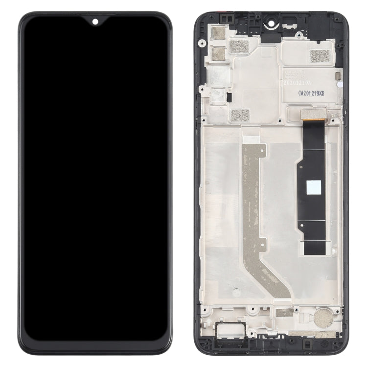 LCD Screen and Digitizer Full Assembly with Frame for TCL 20 SE T761H, For TCL 20 SE