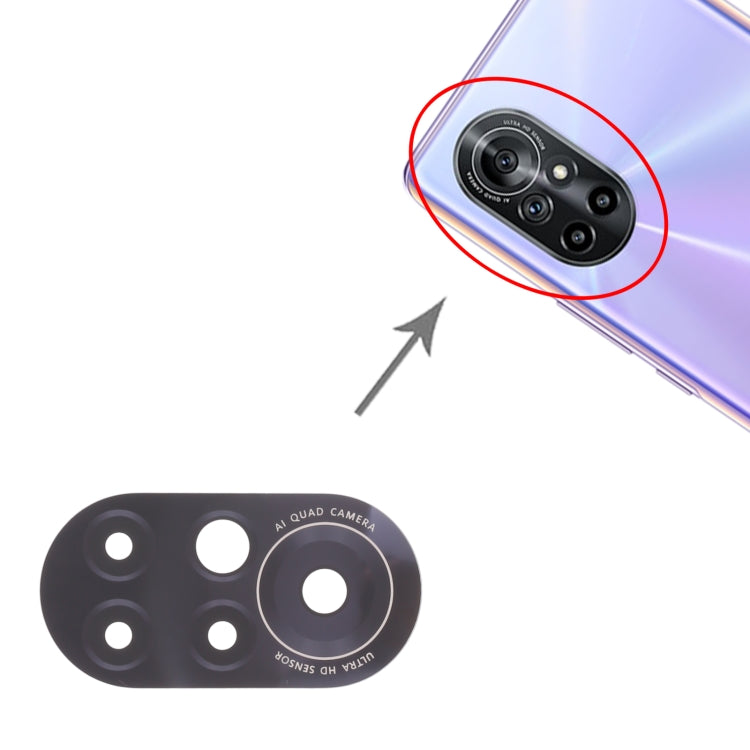 For Huawei Nova 8 5G 10pcs Back Camera Lens , For Huawei Nova 8 5G