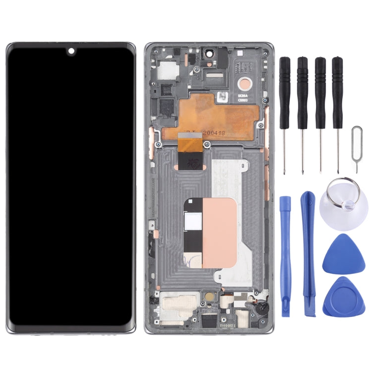 For LG Velvet 5G KR Version Original LCD Screen Digitizer Full Assembly with Frame, For LG Velvet 5G(KR Version)
