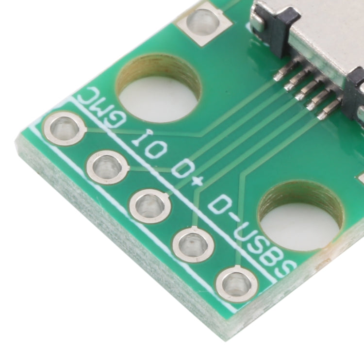 10 PCS Micro USB to 5pin 2.54MM Female Connector Test Board, Micro USB to 5pin 2.54MM
