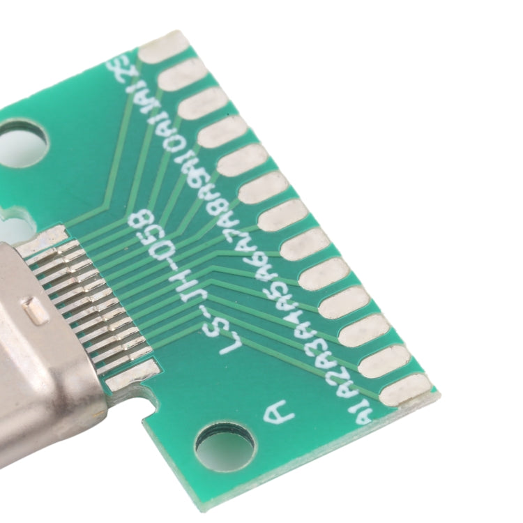 Double-sided Positive and Negative Type C Male Test Board USB 3.1 with PCB 24pin Welded, Type C Male 24pin