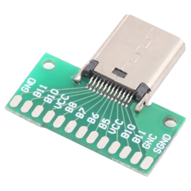 Double-sided Positive and Negative Type C Female Test Board USB 3.1 with PCB 24pin Welded, Type C Female 24pin