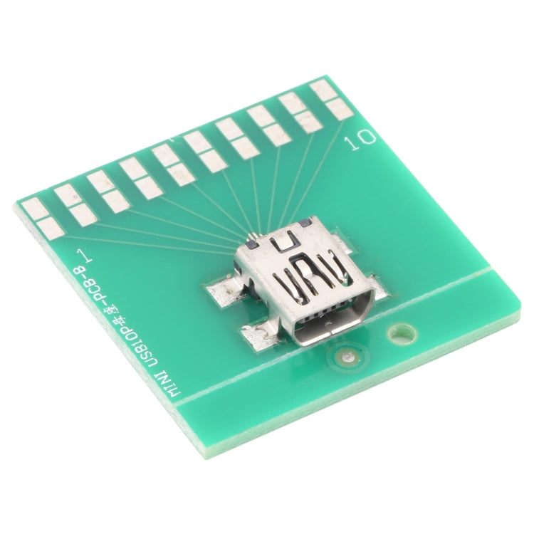 Mini 10pin USB Female Test Board, Mini 10pin