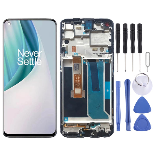 For OnePlus Nord N10 5G BE2029 Digitizer Full Assembly with Frame OEM LCD Screen, For OnePlus Nord N10 5G