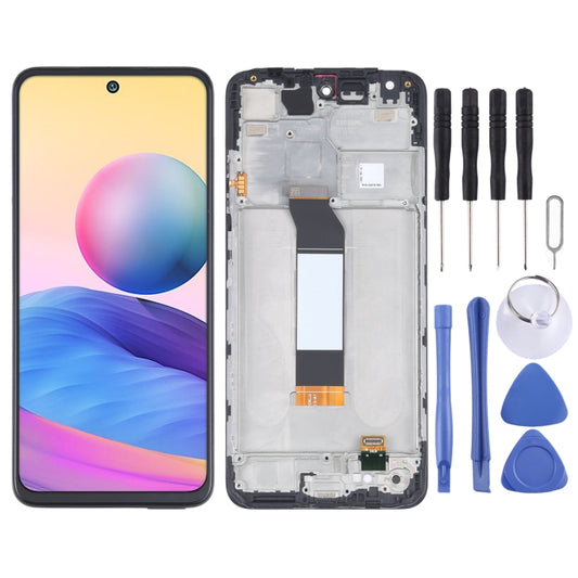 Original LCD Screen for Xiaomi Redmi Note 10 5G / Redmi Note 10T 5G / Redmi Note 10T 5G M2103K19I / Poco M3 Pro 5G M2103K19PG, M2103K19PI, M2103K19G, M2103K19C Digitizer Full Assembly With Frame , For Xiaomi Redmi Note 10 5G
