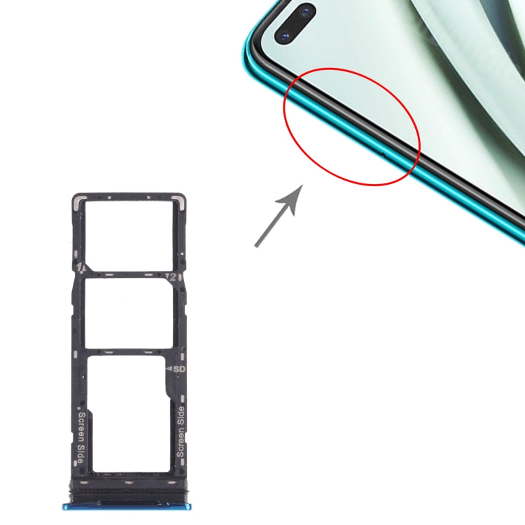 For infinix Note 8 X692 SIM Card Tray + SIM Card Tray + Micro SD Card Tray, For infinix Note 8