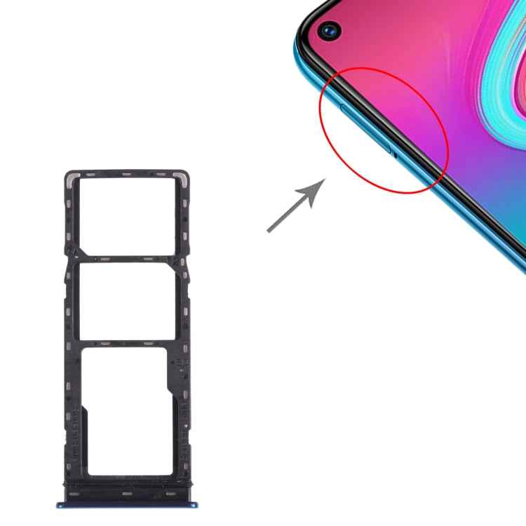 For infinix S5 X652 SIM Card Tray + SIM Card Tray + Micro SD Card Tray