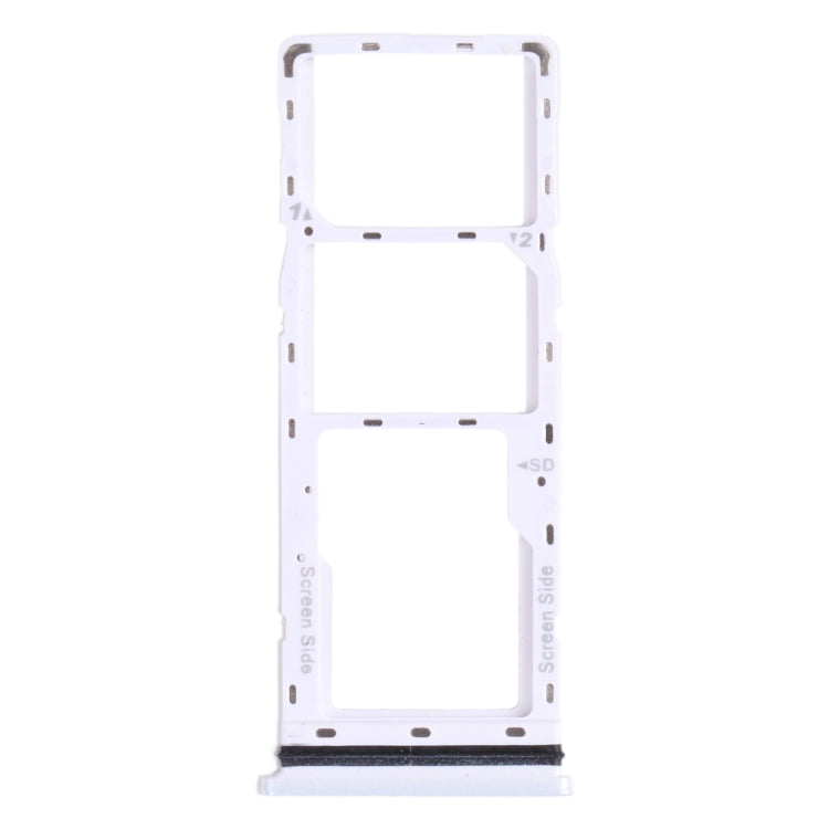 For Tecno Spark 6 Air KE6 KE6J KF6 SIM Card Tray + SIM Card Tray + Micro SD Card Tray, For Tecno Spark 6 Air, For Tecno Spark 6 Air  (White)