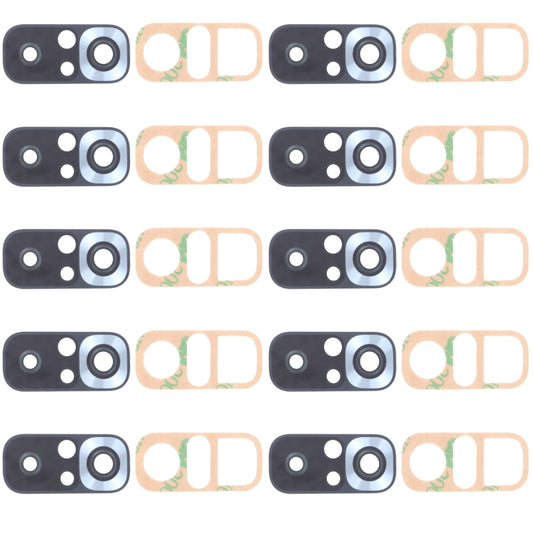 10 PCS Back Camera Lens for Xiaomi Redmi Note 10S M2101K7BG M2101K7BI M2101K7BNY, For Xiaomi Redmi Note 10S(Silver), For Xiaomi Redmi Note 10S(Black)