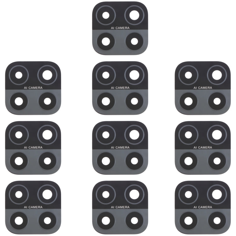 For OPPO A15 / A15s / A35 CPH2185 CPH2179 PEHM00 10pcs Back Camera Lens, For OPPO A15 / A15s
