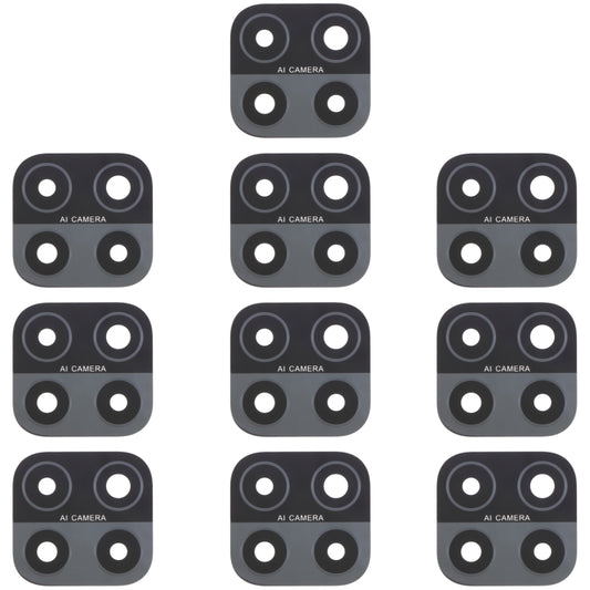 For OPPO A15 / A15s / A35 CPH2185 CPH2179 PEHM00 10pcs Back Camera Lens, For OPPO A15 / A15s