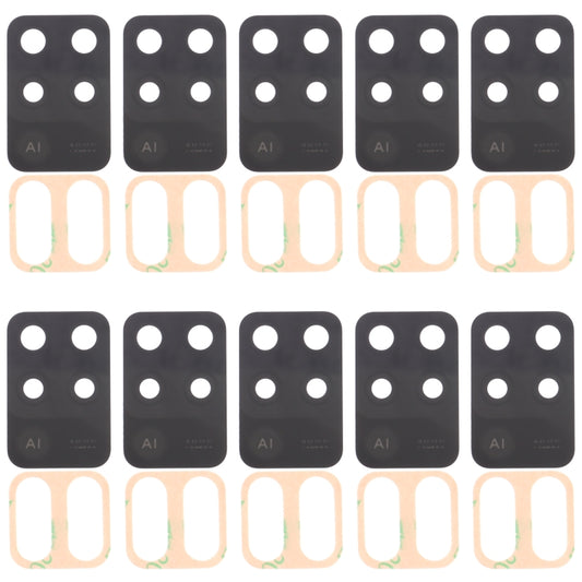 For OPPO Reno5 Lite CPH2205 10pcs Back Camera Lens, For OPPO Reno5 Lite